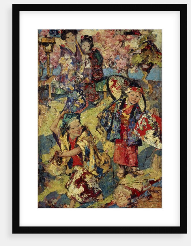 Kite Flying, Japan by Edward Atkinson Hornel